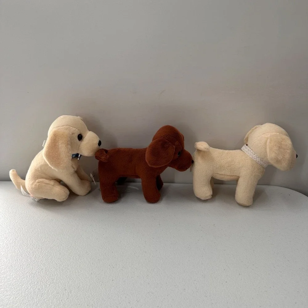 Our Generation Battat Plush Golden Chocolate‎ Labrador Puppy Dog Bundle Set Of 3